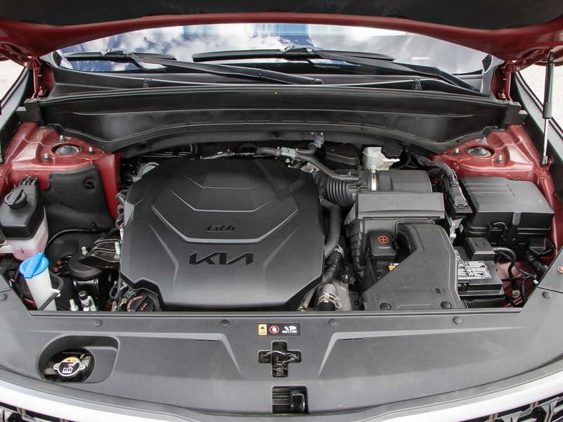 2023 Kia Telluride X-PRO Premium 3-Row Family Cruiser! Captain's Chairs, Loaded - Dawning Red exterior view 8