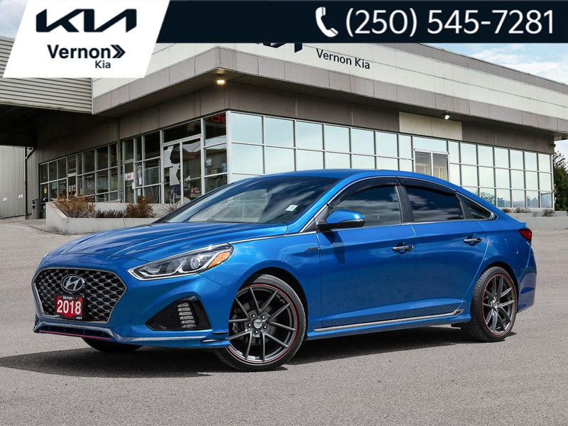 2018 Hyundai Sonata Sport The Perfect Commuter! Sport Styling, Massive Trunk Space - Blue exterior view 1