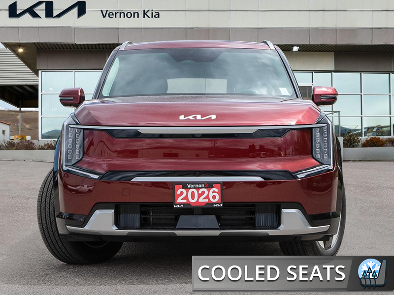 2026 Kia EV9 Land w/Premium Package AWD  - Sunroof - $230.36 /Wk - Flare Red exterior view 2