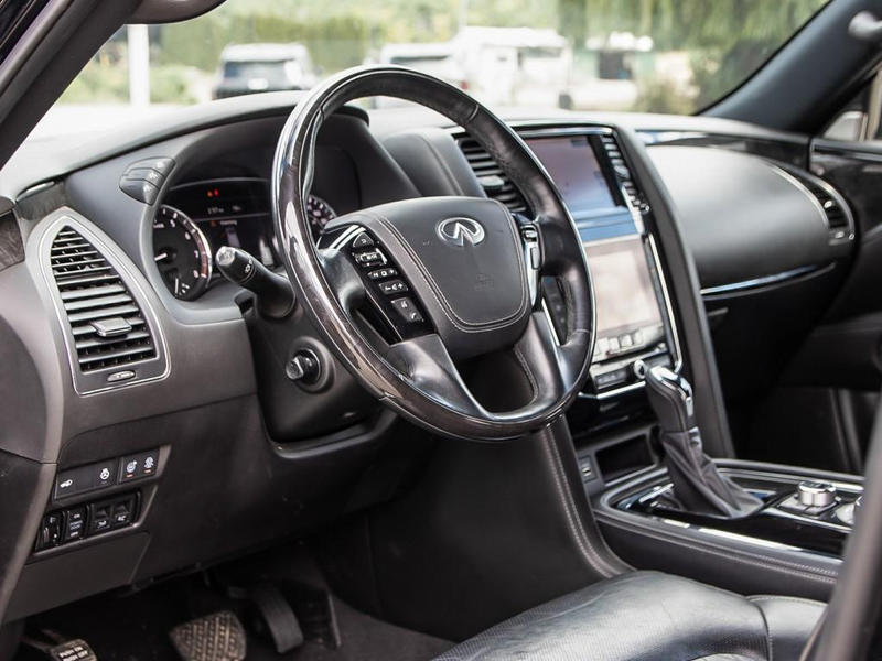2021 INFINITI QX80 LUXE First-Class Cabin! Heated Leather Seats & Power Moonroof, Heavy Duty Towing! - Black exterior view 12