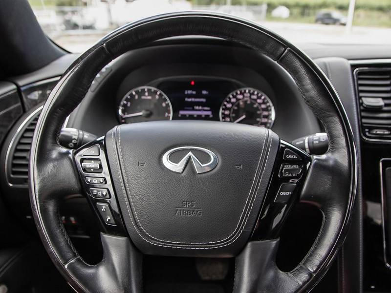 2021 INFINITI QX80 LUXE First-Class Cabin! Heated Leather Seats & Power Moonroof, Heavy Duty Towing! - Black exterior view 13