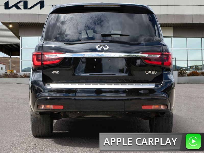 2021 INFINITI QX80 LUXE First-Class Cabin! Heated Leather Seats & Power Moonroof, Heavy Duty Towing! - Black exterior view 5
