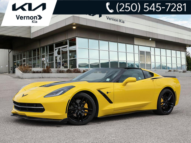 2019 Chevrolet Corvette Stingray The Last C7! Front-Engine 455HP V8 Legend, Mint Cond - Yellow exterior view 1