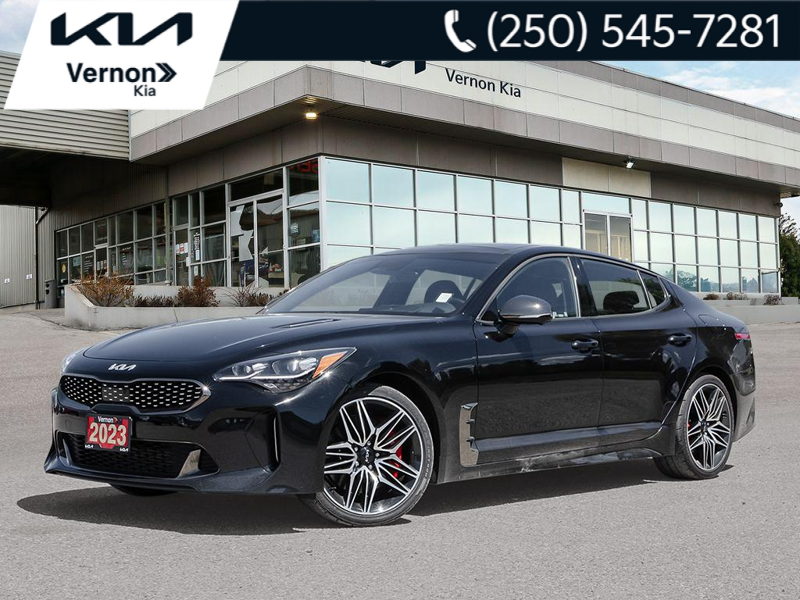 2023 Kia Stinger GT Elite AWD w/Red Interior Twin-Turbo Rocket! 368HP, Launch Control, Sport AWD - Black exterior view 1