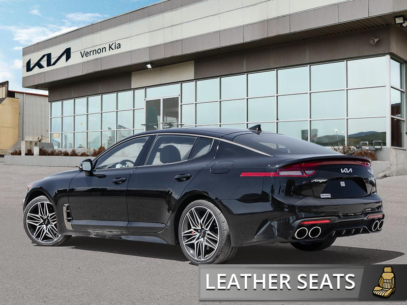 2023 Kia Stinger GT Elite AWD w/Red Interior Twin-Turbo Rocket! 368HP, Launch Control, Sport AWD - Black exterior view 4
