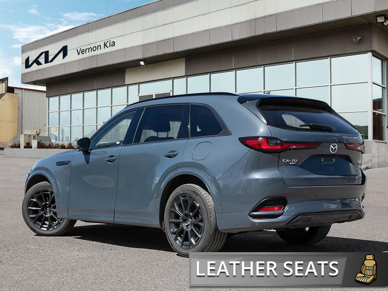 2025 Mazda CX-70 MHEV GT  All-New CX-70 GT, Ultra-Luxury 2-Row Midsize Crossover - Blue exterior view 4
