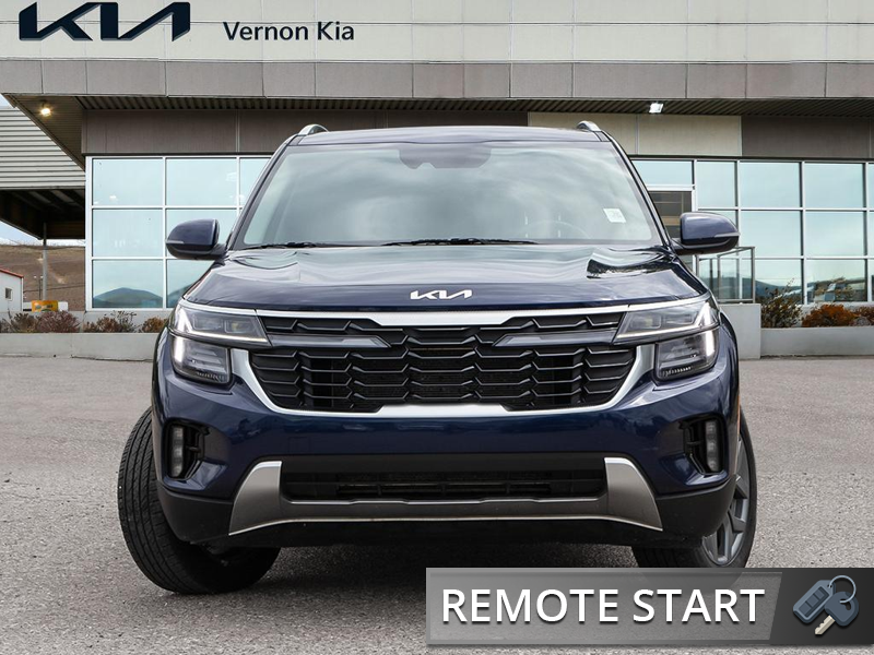 2025 Kia Seltos EX SUV Space, Hatchback Gas Bills! Best-In-Class Utility - Dark Ocean Blue exterior view 2