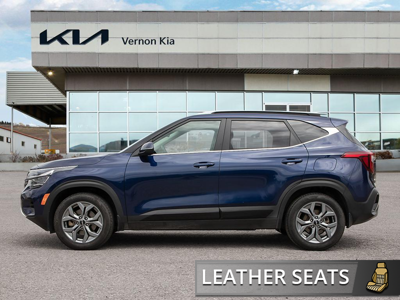 2025 Kia Seltos EX SUV Space, Hatchback Gas Bills! Best-In-Class Utility - Dark Ocean Blue exterior view 3