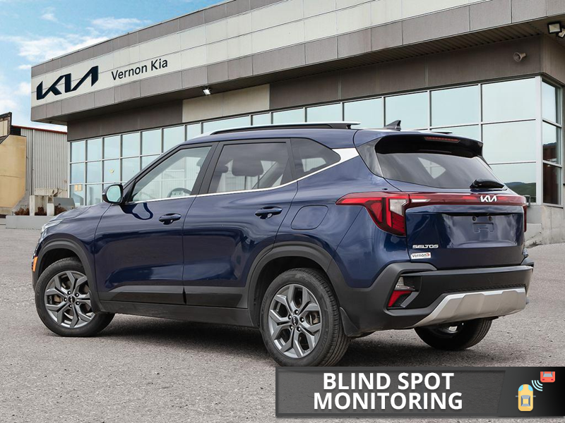 2025 Kia Seltos EX SUV Space, Hatchback Gas Bills! Best-In-Class Utility - Dark Ocean Blue exterior view 4