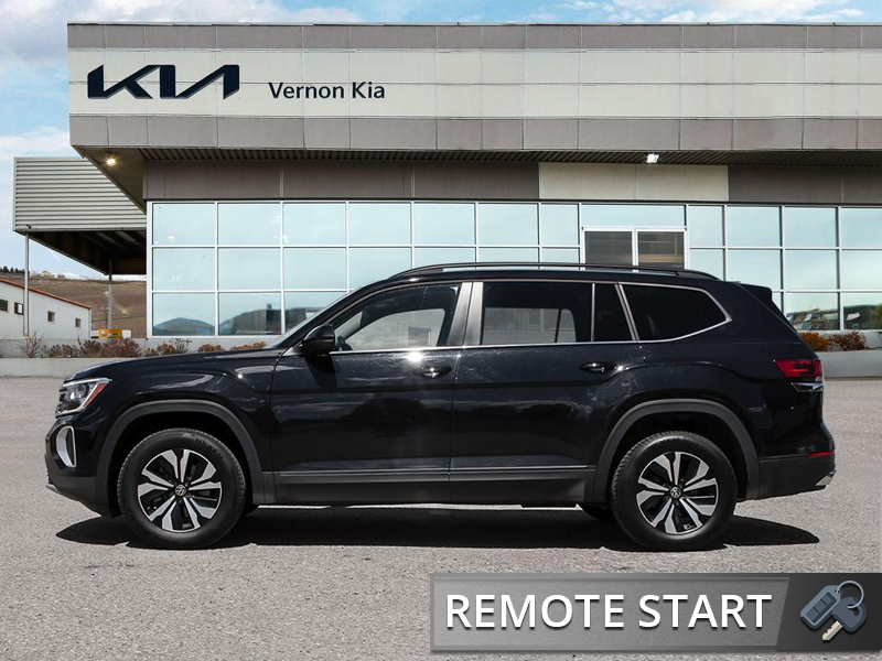 2025 Volkswagen Atlas Comfortline 2.0 TSI  True 7-Seater Utility, Massive 3rd Row, Huge Cargo Bay - Black exterior view 3