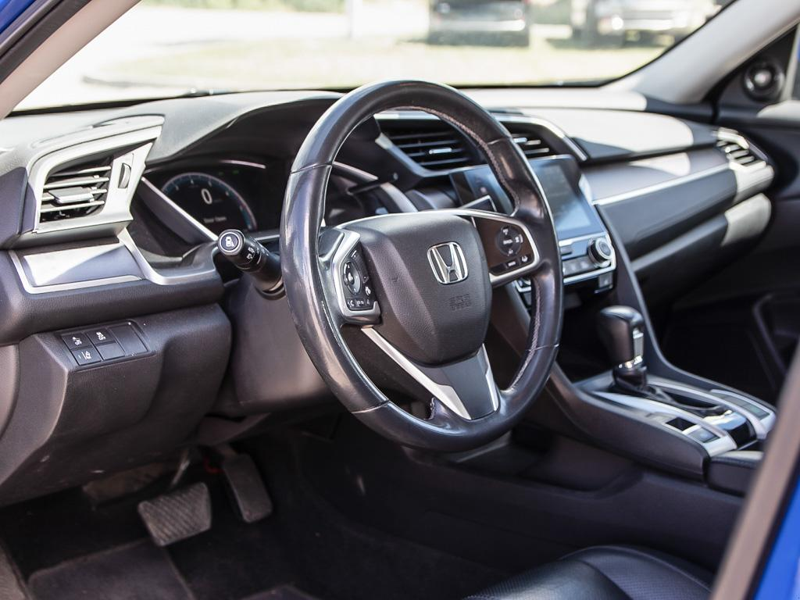 2016 Honda Civic Sedan Touring  Top-of-the-Line Touring! Full Heated Leather, Moonroof - Blue exterior view 13