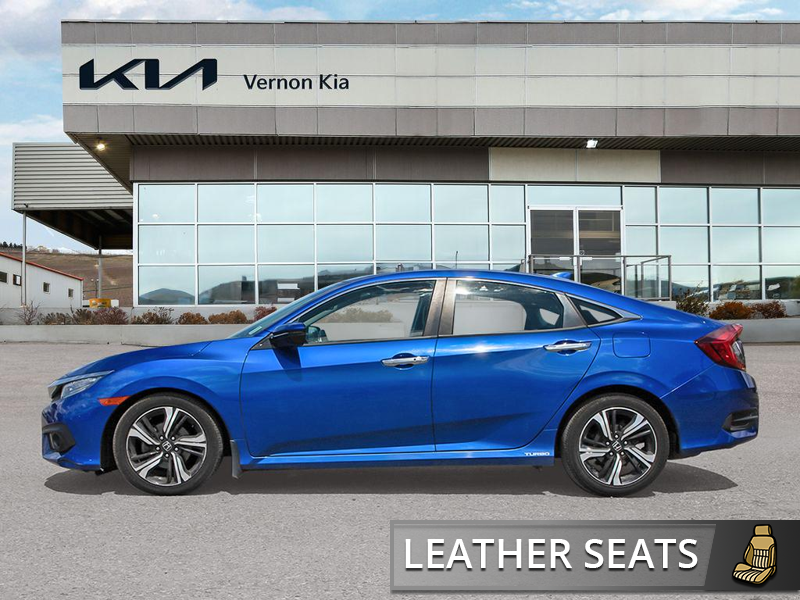 2016 Honda Civic Sedan Touring  Top-of-the-Line Touring! Full Heated Leather, Moonroof - Blue exterior view 3