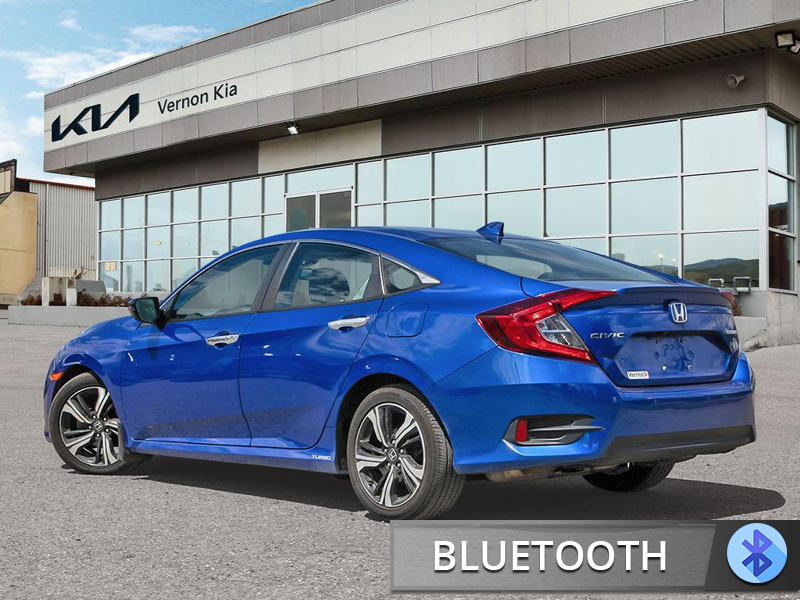 2016 Honda Civic Sedan Touring  Top-of-the-Line Touring! Full Heated Leather, Moonroof - Blue exterior view 4