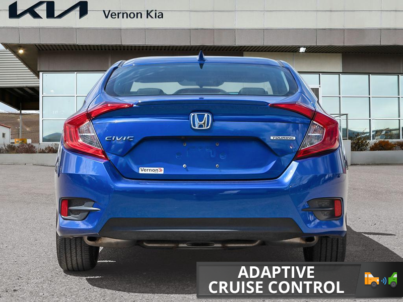 2016 Honda Civic Sedan Touring  Top-of-the-Line Touring! Full Heated Leather, Moonroof - Blue exterior view 5