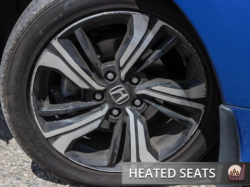 2016 Honda Civic Sedan Touring  Top-of-the-Line Touring! Full Heated Leather, Moonroof - Blue exterior view 6