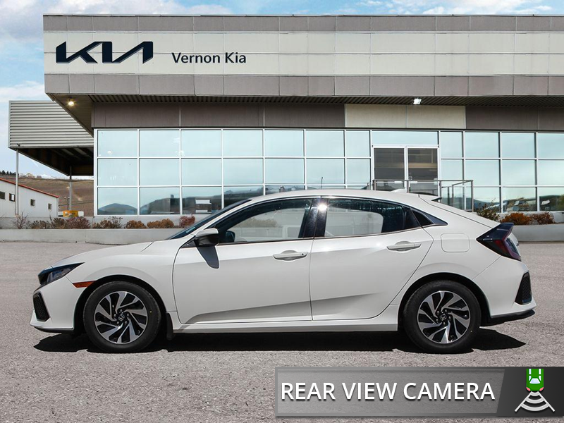 2018 Honda Civic Hatchback LX CVT Euro Hatchback Styling! Aggressive Look, Huge Cargo Space - White exterior view 3