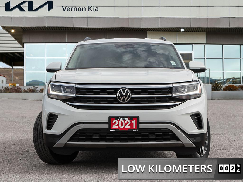 2021 Volkswagen Atlas Comfortline 3.6 FSI  True 7-Seater Utility! Massive 3rd Row, Huge Cargo Bay - White exterior view 2
