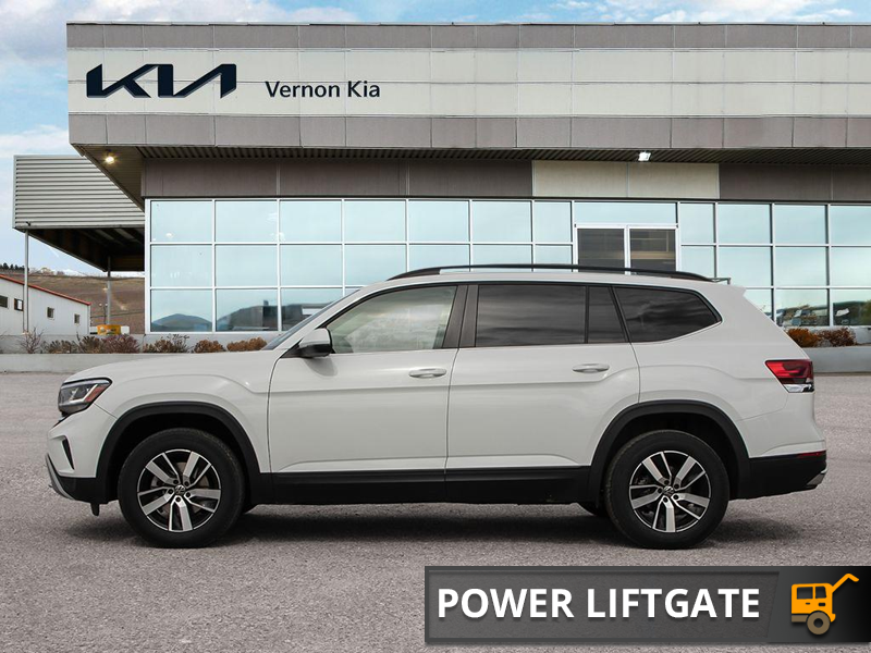 2021 Volkswagen Atlas Comfortline 3.6 FSI  True 7-Seater Utility! Massive 3rd Row, Huge Cargo Bay - White exterior view 3