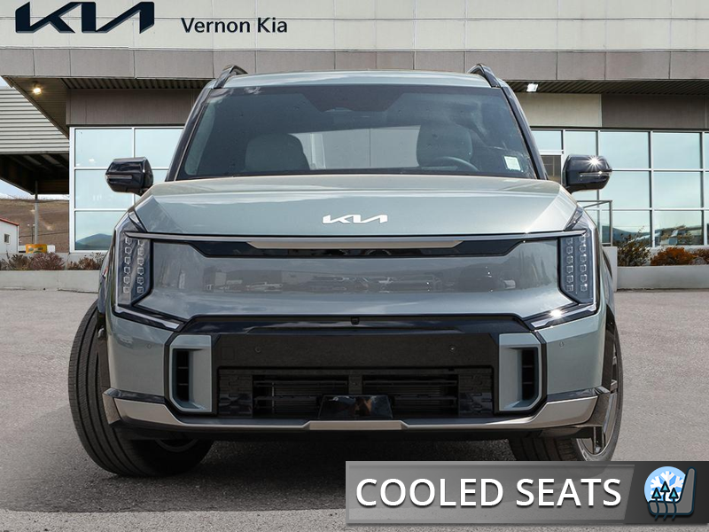 2026 Kia EV9 Land w/GT-Line Package AWD  - HUD - $242.36 /Wk - Iceberg Green exterior view 2