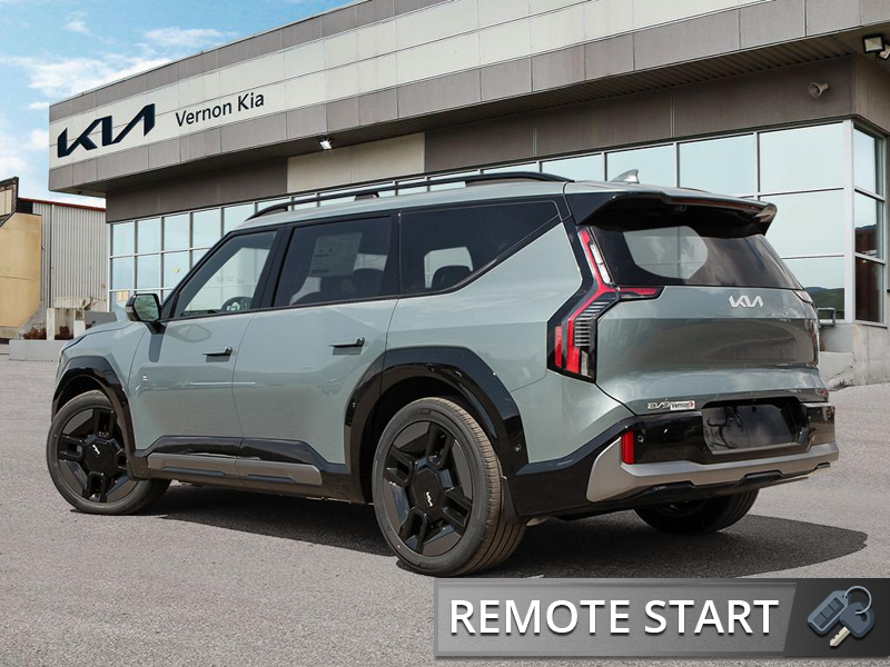 2026 Kia EV9 Land w/GT-Line Package AWD  - HUD - $242.36 /Wk - Iceberg Green exterior view 4