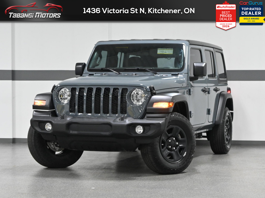Gray 2024 Jeep Wrangler Sport 4-Door 4WD SUV / Crossover Four-Wheel Drive Automatic