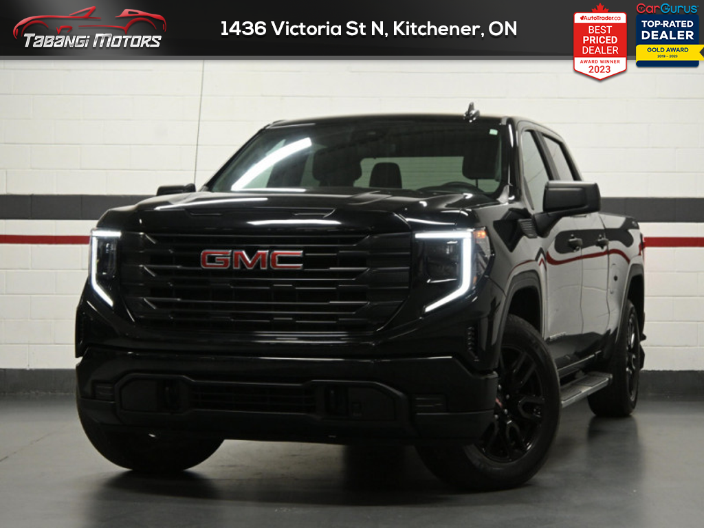 Black 2024 GMC Sierra 1500 Pro Crew Cab 4WD Pickup Truck Four-Wheel Drive Automatic