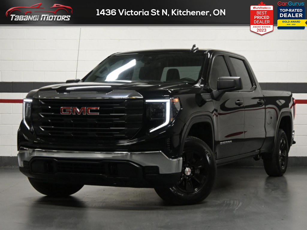 Black 2024 GMC Sierra 1500 Pro Crew Cab 4WD Pickup Truck Four-Wheel Drive Automatic