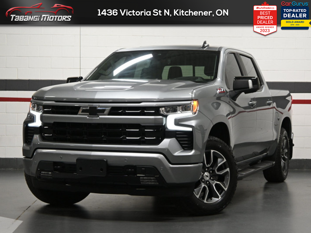 Gray 2024 Chevrolet Silverado 1500 RST Crew Cab 4WD Pickup Truck Four-Wheel Drive Automatic