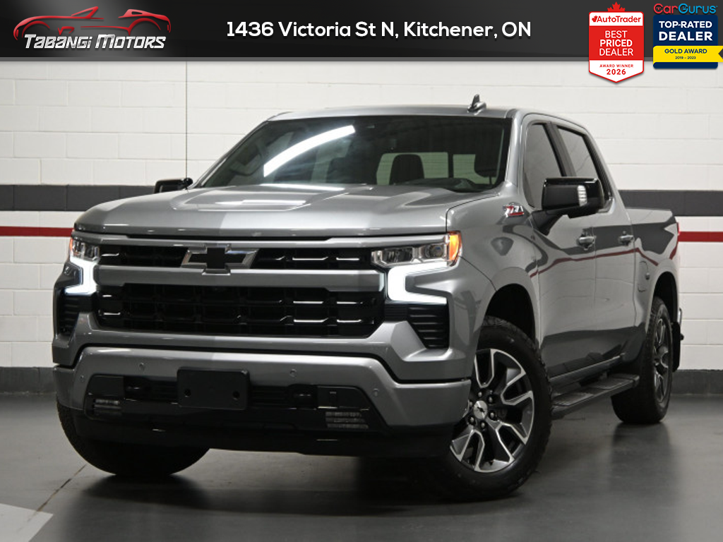 Gray 2024 Chevrolet Silverado 1500 RST Crew Cab 4WD Pickup Truck Four-Wheel Drive Automatic