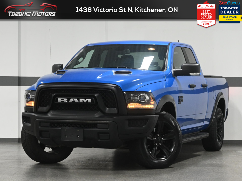 Blue 2022 RAM 1500 Classic Warlock Quad Cab 4WD Pickup Truck Four-Wheel Drive Automatic