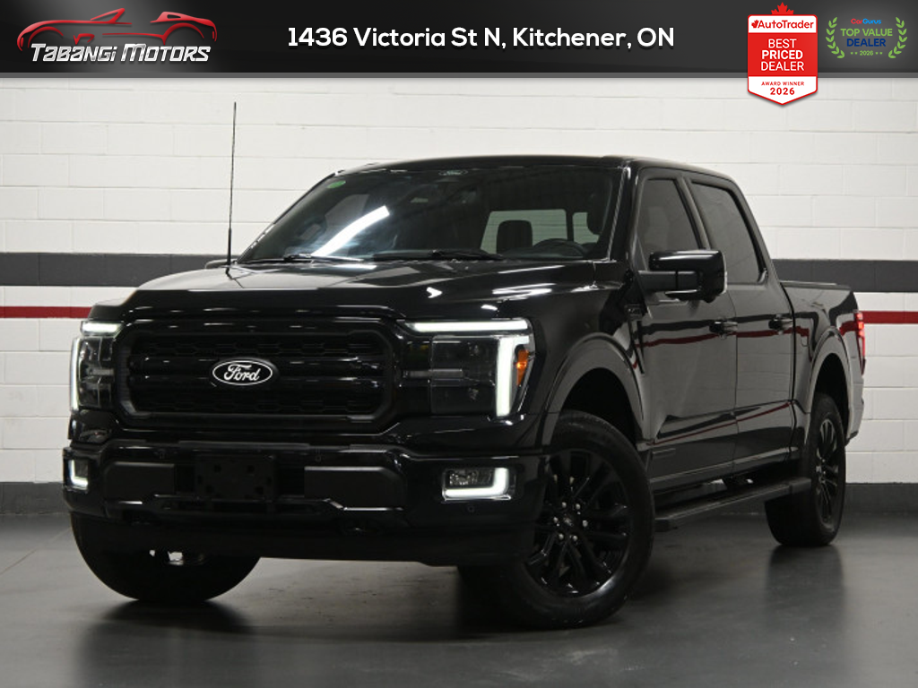 Black 2024 Ford F-150 Pickup Truck Four-Wheel Drive Automatic