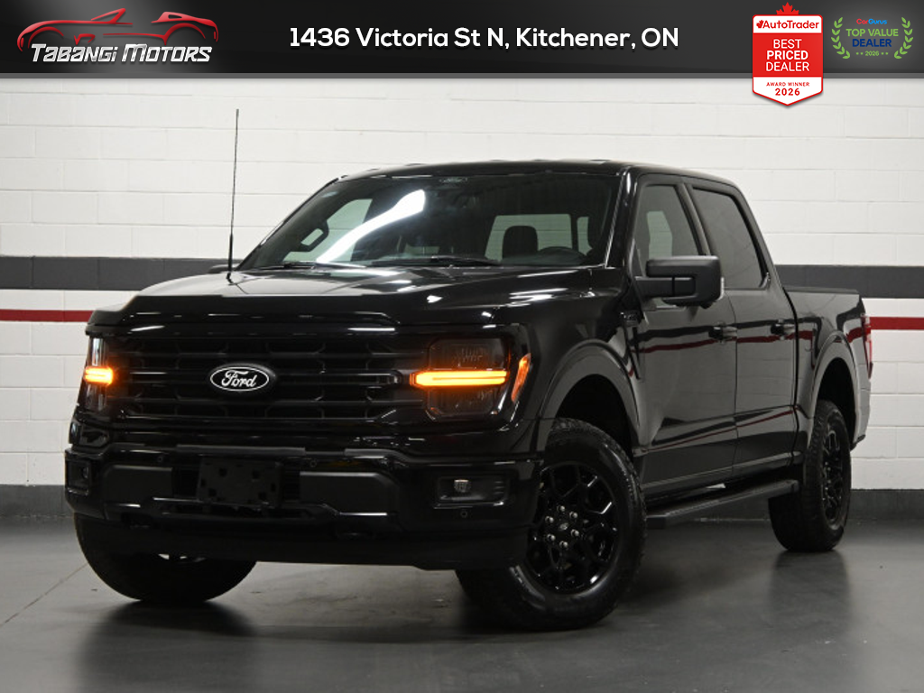 Black 2024 Ford F-150 Pickup Truck Four-Wheel Drive Automatic