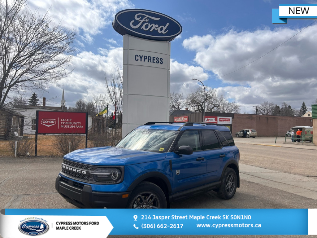Velocity Blue Metallic 2025 Ford Bronco Sport Big Bend AWD SUV / Crossover All-Wheel Drive Automatic