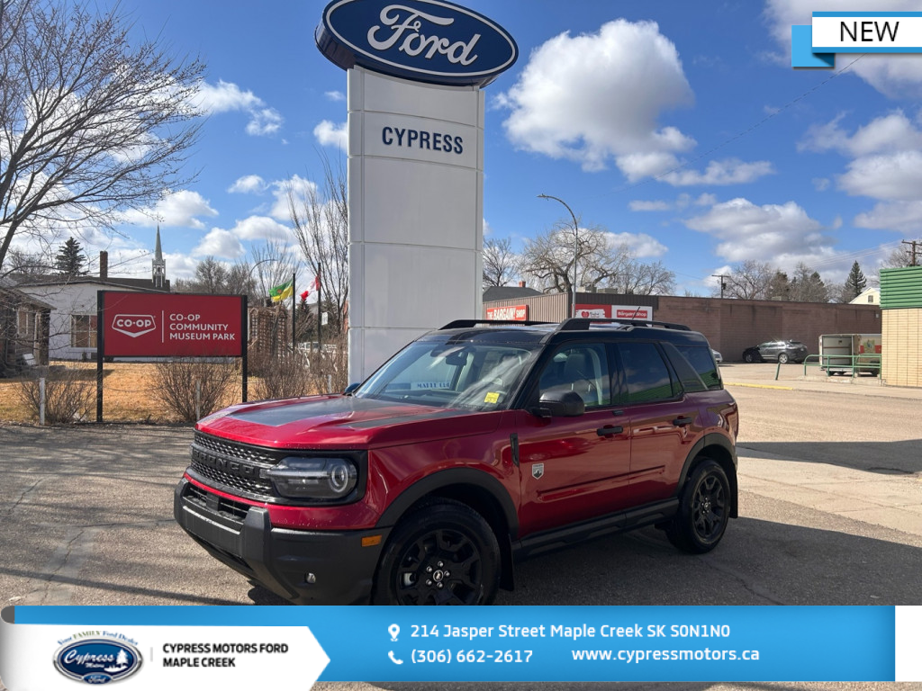 Ruby Red Metallic Tinted Clearcoat 2025 Ford Bronco Sport Big Bend AWD SUV / Crossover All-Wheel Drive Automatic