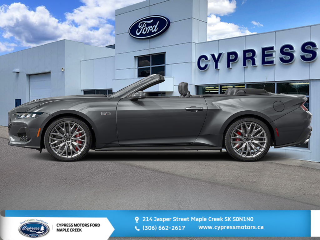Gray (Carbonized Grey Metallic) 2025 Ford Mustang GT Premium Convertible RWD Convertible Rear-Wheel Drive Manual