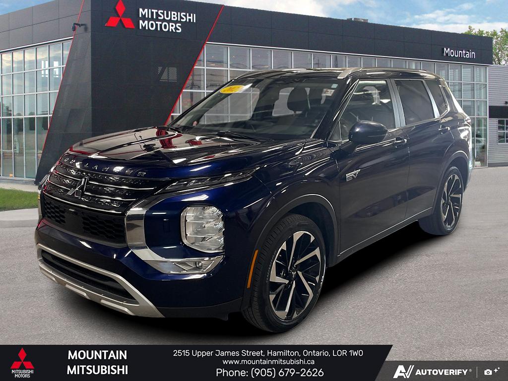 Blue 2023 Mitsubishi Outlander Hybrid Plug-in SUV / Crossover All-Wheel Drive Automatic