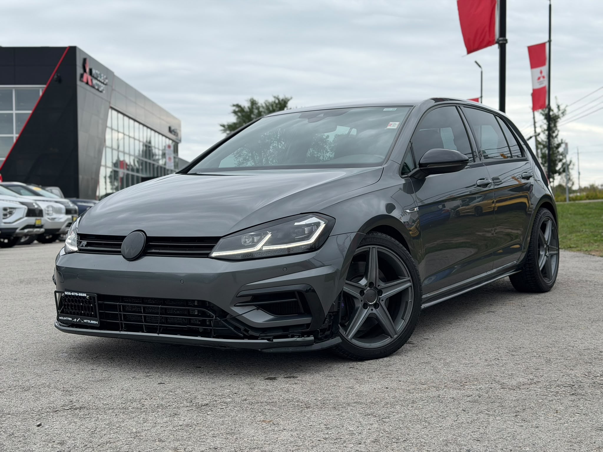 Gray 2018 Volkswagen Golf R Hatchback All-Wheel Drive Automatic