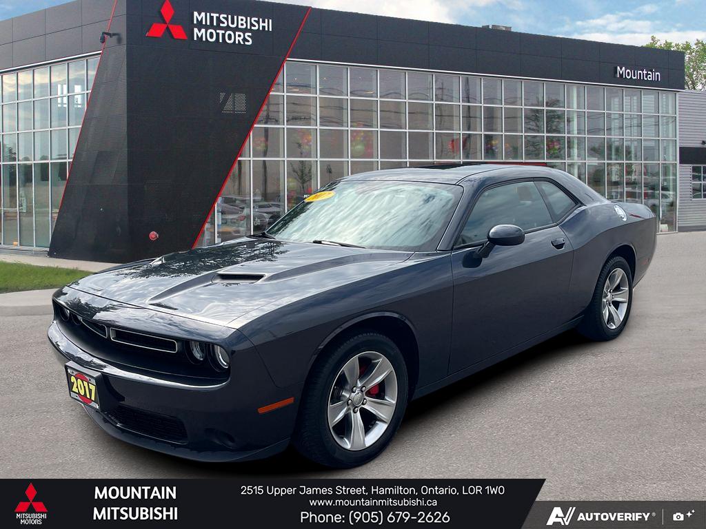 Gray 2017 Dodge Challenger Coupe Rear-Wheel Drive Automatic
