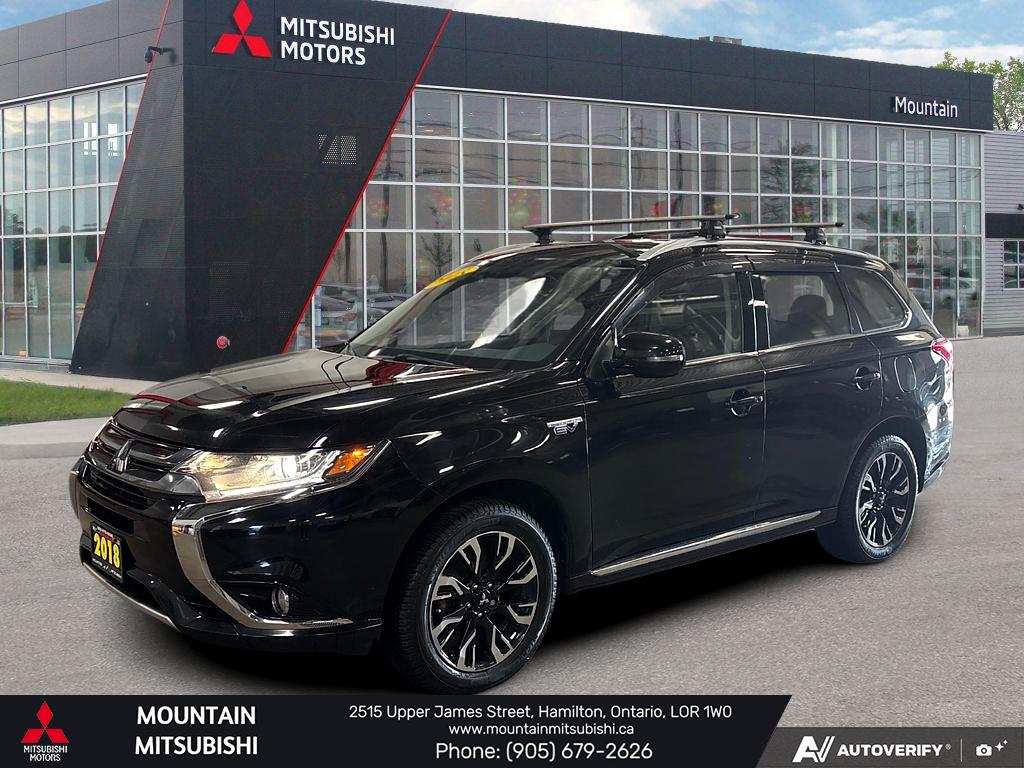 Black 2018 Mitsubishi Outlander Hybrid Plug-in SUV / Crossover Automatic