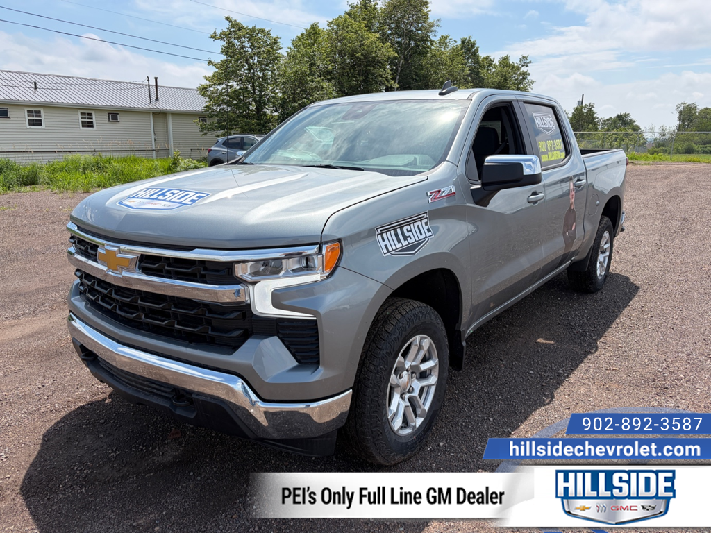 Gray (Sterling Grey Metallic) 2026 Chevrolet Silverado 1500 Pickup Truck Four-Wheel Drive Automatic