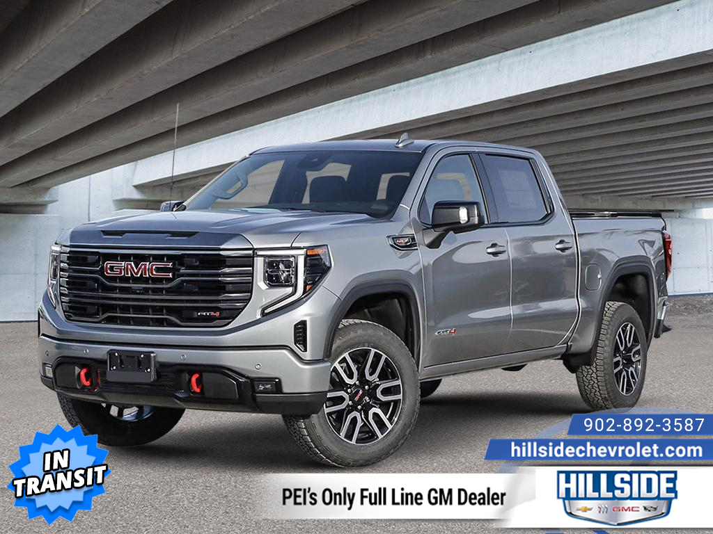 Sterling Metallic 2026 GMC Sierra 1500 AT4 Crew Cab 4WD Pickup Truck Four-Wheel Drive Automatic