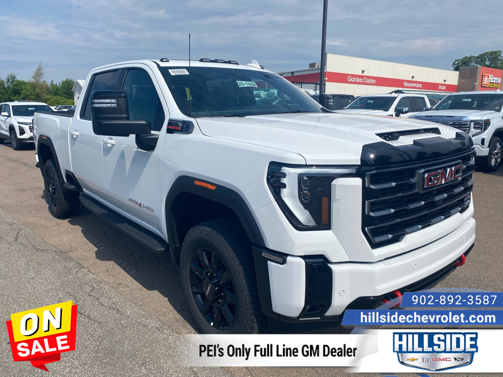 Summit White 2026 GMC Sierra 2500HD Pickup Truck Four-Wheel Drive Automatic