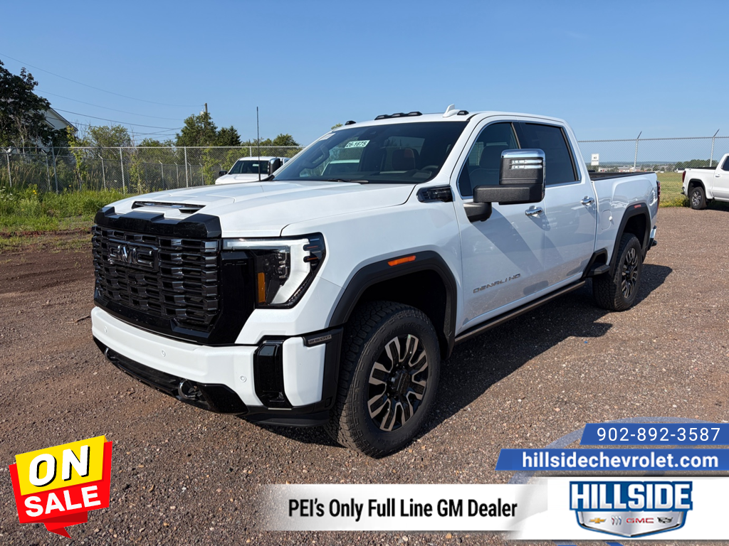 Glacier White Tricoat 2026 GMC Sierra 2500HD Pickup Truck Four-Wheel Drive Automatic