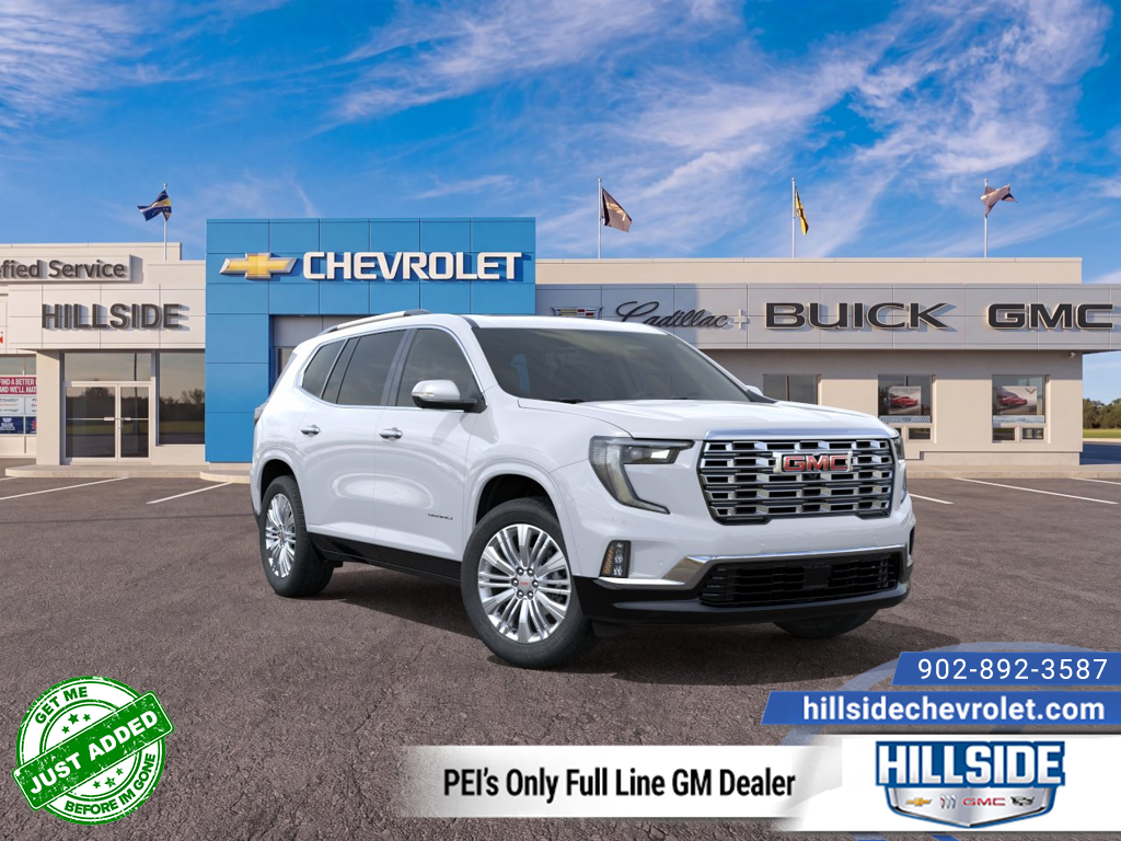 Glacier White Tricoat 2027 GMC Acadia SUV / Crossover Four-Wheel Drive Automatic