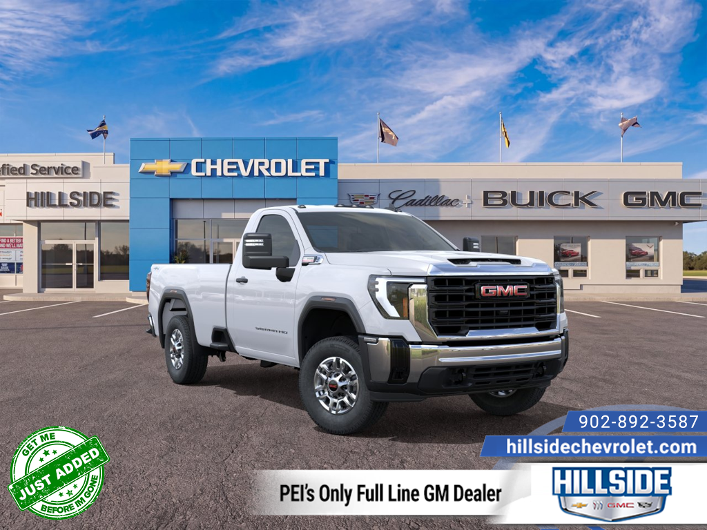 Summit White 2026 GMC Sierra 2500HD Pickup Truck Four-Wheel Drive Automatic