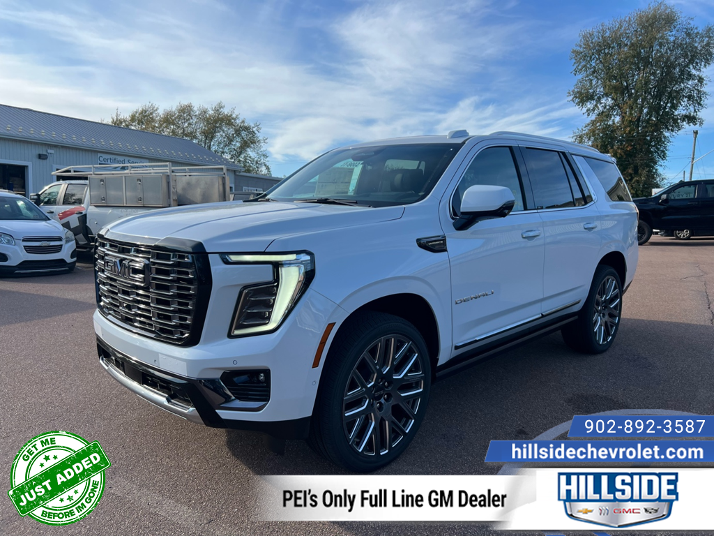 Glacier White Tricoat 2027 GMC Yukon SUV / Crossover Four-Wheel Drive Automatic