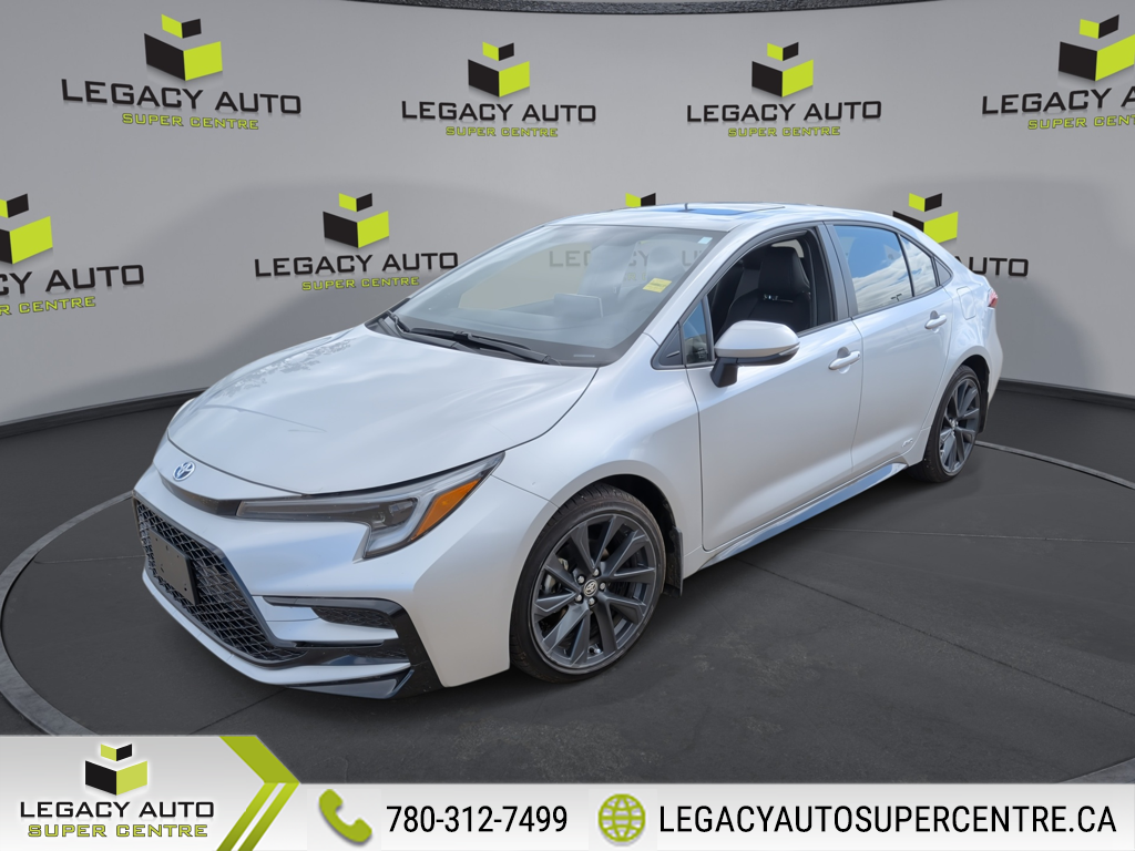 White 2025 Toyota Corolla Hybrid Sedan Automatic