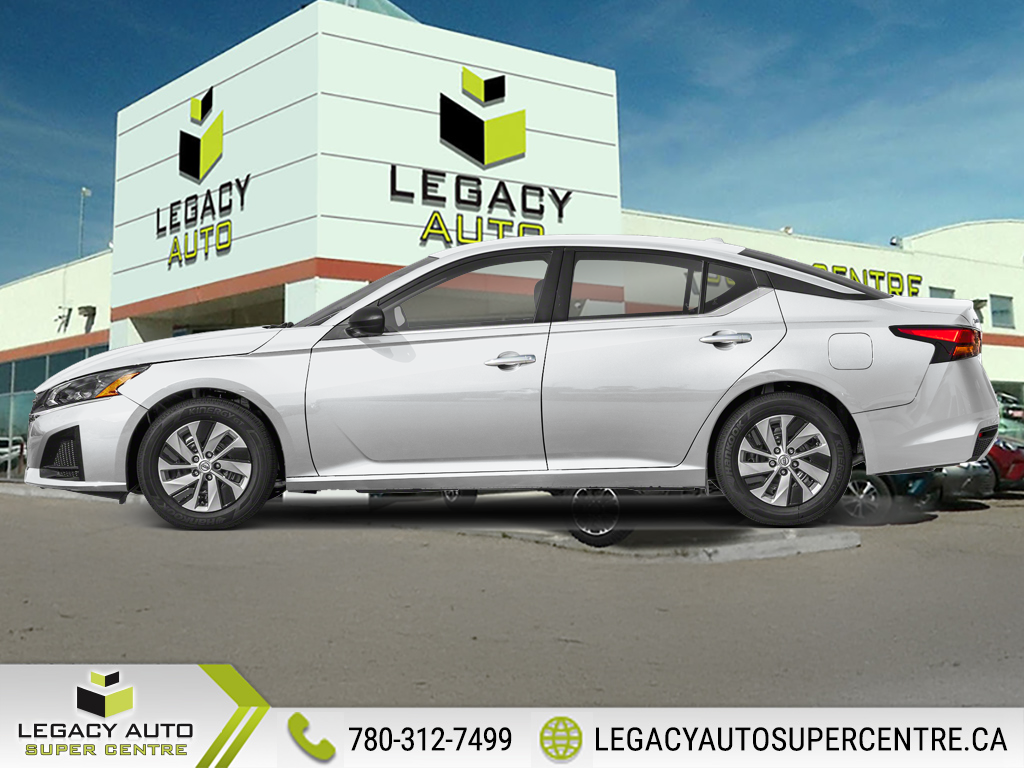 White 2025 Nissan Altima 2.5 S AWD Sedan Automatic