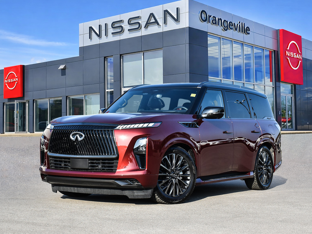 Red 2026 INFINITI QX80 SUV / Crossover All-Wheel Drive Automatic