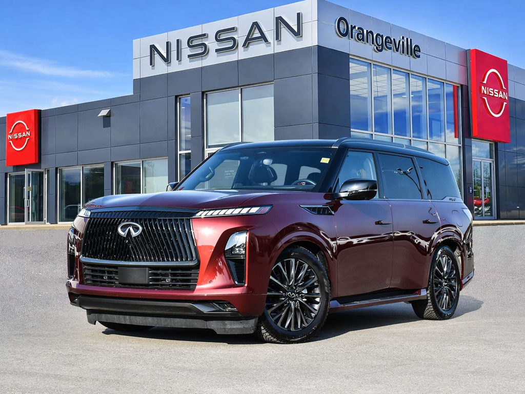 Red 2026 INFINITI QX80 SUV / Crossover All-Wheel Drive Automatic